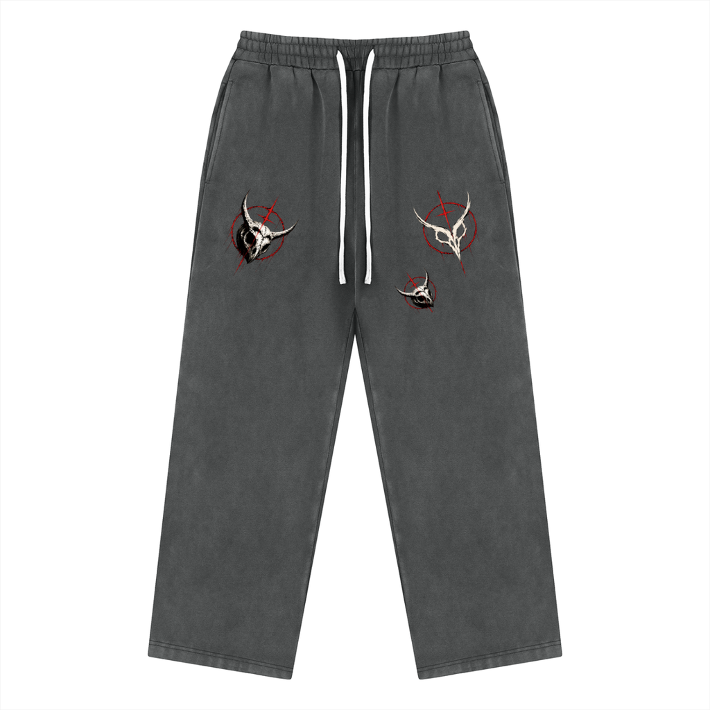 Bloody Owl Unisex Vintage Wash Fleece Sweatpants